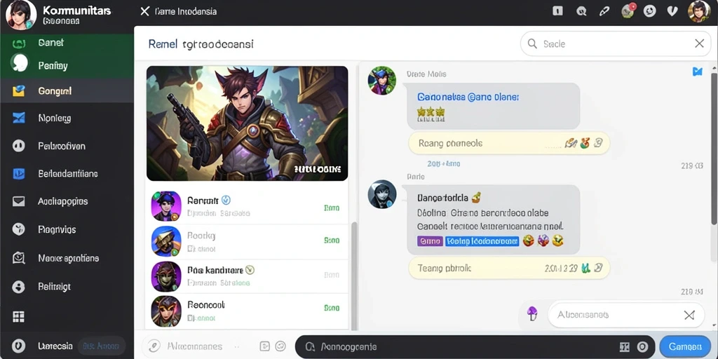 Tangkapan layar pertama menampilkan antarmuka utama game.