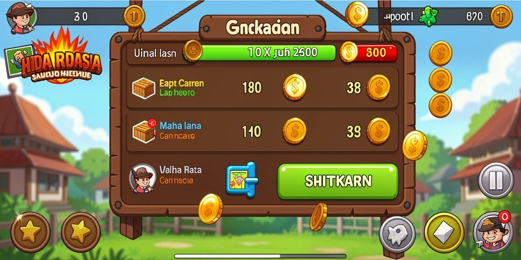 Tangkapan layar menunjukkan karakter utama yang unik dan menarik.