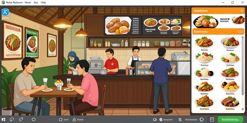 Tampilan antarmuka yang menarik dan user-friendly.